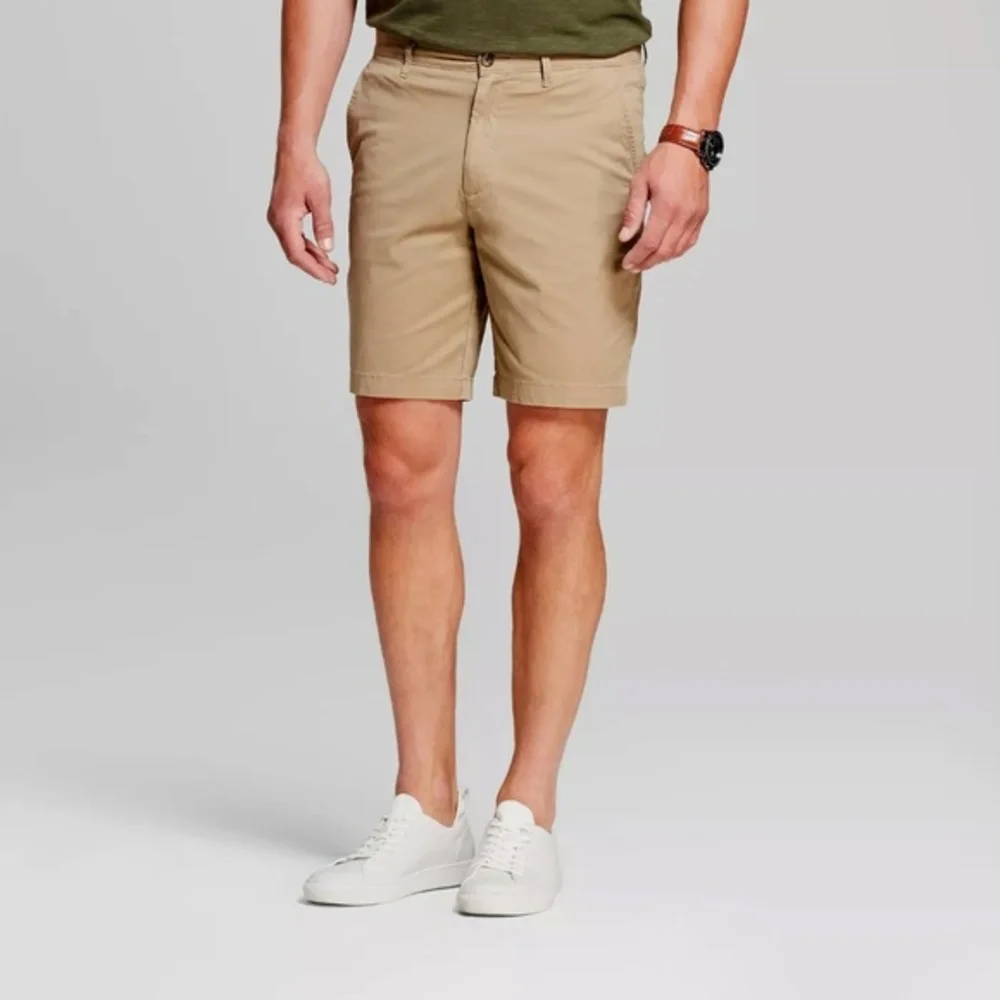 NWT Goodfellow Mens Flat Front Linden Chino Shorts